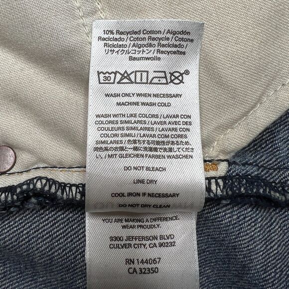 Outerknown S.E.A. Fillmore Boyfriend Denim Jeans 30 Blue Distressed New - Picture 11 of 16